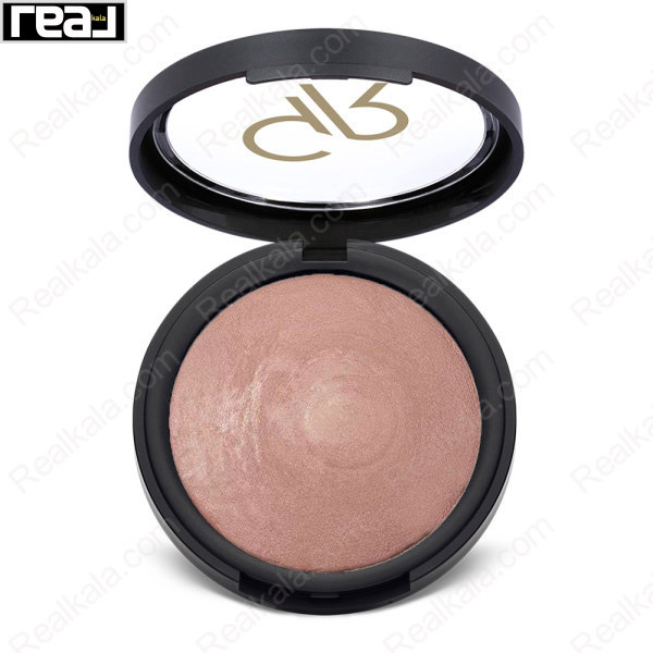 رژگونه گلدن رز مدل Terracotta Stardust شماره 111 با تناژ صورتی رزگلد و بازتاب مرواریدی
