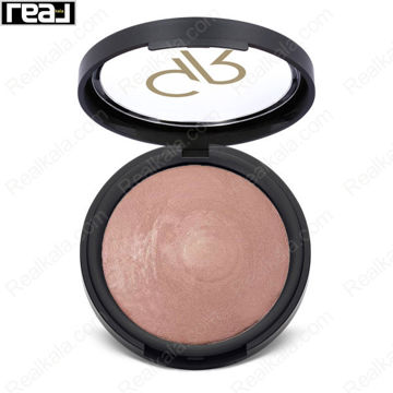 رژگونه گلدن رز مدل Terracotta Stardust شماره 111 با تناژ صورتی رزگلد و بازتاب مرواریدی
