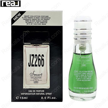 بطری اسمارت کالکشن کد 266 با تصویر عطر ایو سن لورن جاز مردانه روی جعبه