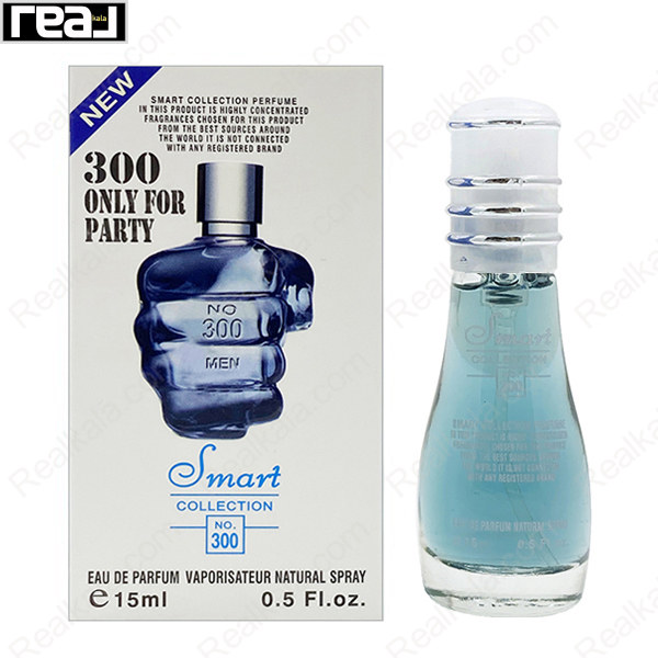 بطری اسمارت کالکشن کد 300 با تصویر عطر دیزل مشتی روی جعبه