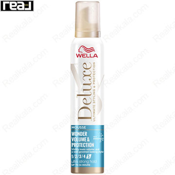 موس مو حجم دهنده و محافظت کننده ولا Wella Deluxe Wonder Volume & Protection Mousse 200ml