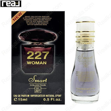 بطری اسمارت کالکشن کد 227 با تصویر عطر ورساچه کریستال نویر روی جعبه