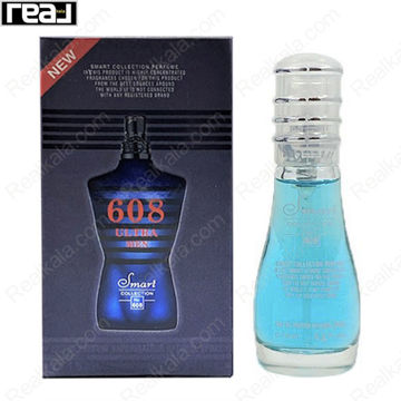 بطری اسمارت کالکشن کد 608 با تصویر عطر ژان پل گوتیه اولترا میل روی جعبه