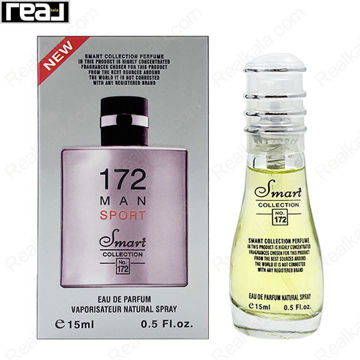 بطری اسمارت کالکشن کد 172 با تصویر عطر شنل الور هوم اسپرت مردانه روی جعبه