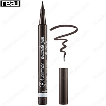 خط چشم خودکاری ماژیکی فلورمار مدل میراکل پن شماره 003 قهوه ای عقیق Flormar Miracle Pen Slim Touch Sardonyx Brown Eyeliner