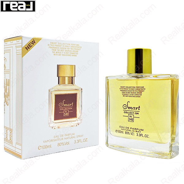 شیشه و جعبه اسمارت کالکشن کد 540 باکارات رژ 540 سایز 100 میل