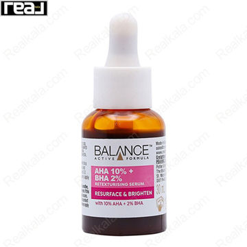 سرم بازسازی و روشن‌کننده پوست Balance Resurface & Brighten با ترکیب قدرتمند AHA و BHA برای روشن‌کردن و بهبود ساختار پوست