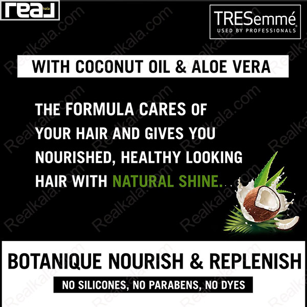 اسپری آبرسان و تغذیه کننده مو ترزمه Tresemme Botanique Nourish & Replenish Coconut Aloevera 125ml