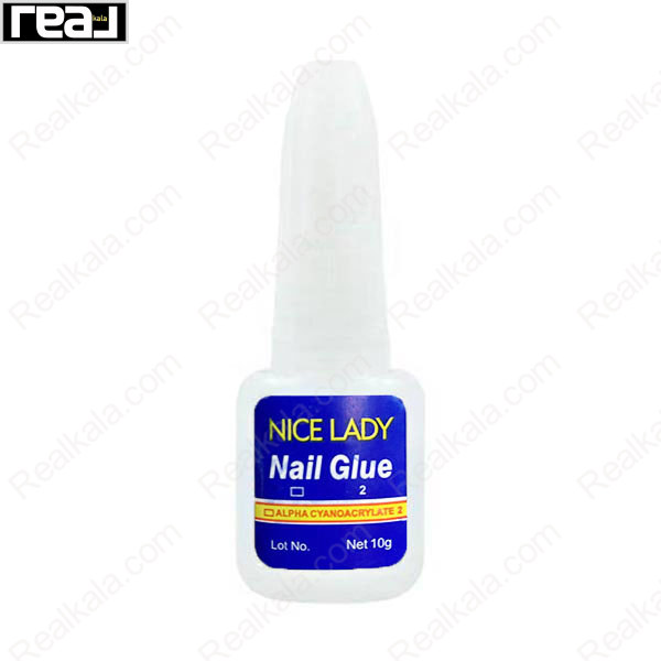 چسب ناخن Nice Lady مدل Nail Glue حجم 10 گرم با فرمول آلفا سیانوآکریلات