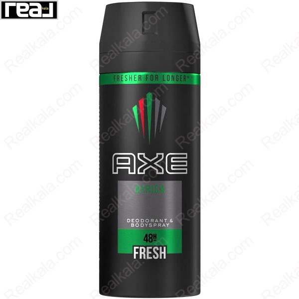 اسپری بدن آکس مدل آفریکا فرش (آفریقا) 48 ساعته AXE Africa Fresh Body Spray 48H