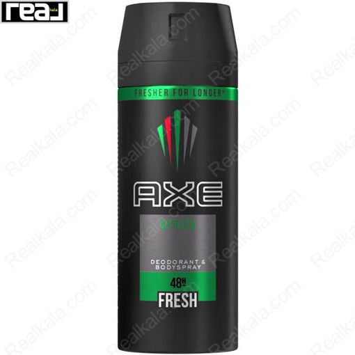 اسپری بدن آکس مدل آفریکا فرش (آفریقا) AXE Africa 48H Fresh Body Spray