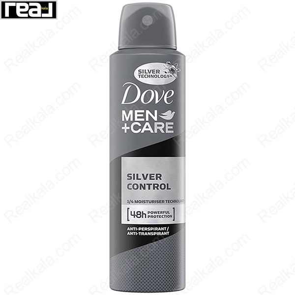 اسپری ضد تعریق مردانه داو مدل سیلور کنترل Dove Silver Control Spray 150ml