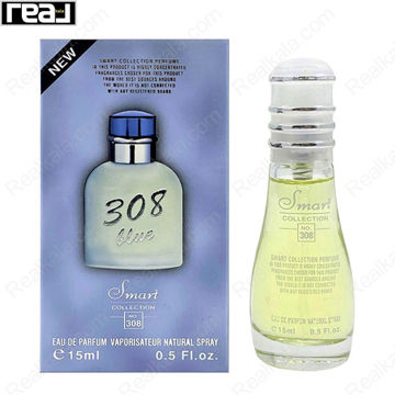 بطری اسمارت کالکشن کد 308 با تصویر عطر دولچه اند گابانا لایت بلو مردانه روی جعبه