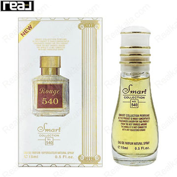 بطری اسمارت کالکشن کد 540 با تصویر عطر باکارات رژ 540 روی جعبه