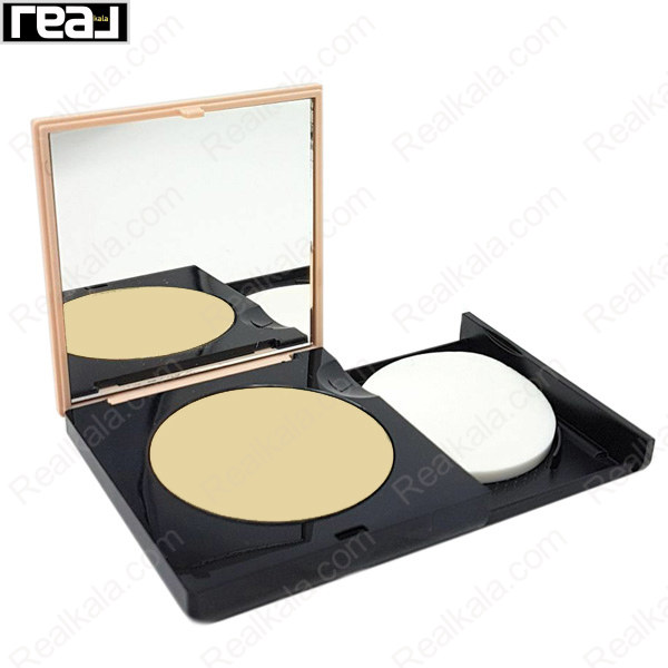 پنکک Manhattan Perfect Teint شماره 21 Sunbeige با درب باز، آینه داخلی و پد سفید مناسب پوست‌های گندمی تا سبزه