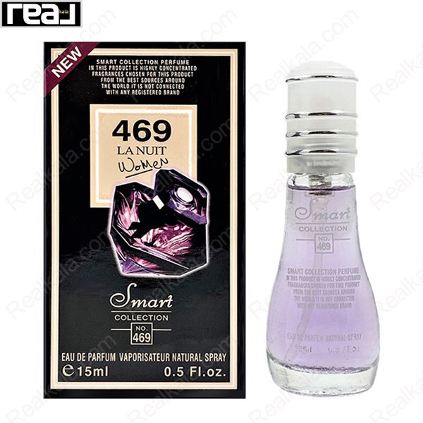 بطری اسمارت کالکشن کد 469 با تصویر عطر لانکوم لانویت ترزور زنانه روی جعبه