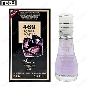 بطری اسمارت کالکشن کد 469 با تصویر عطر لانکوم لانویت ترزور زنانه روی جعبه