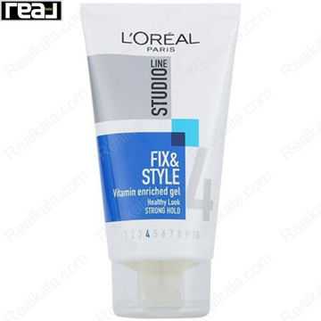 ژل مو لورال Studio Line 4 Fix & Style Hair Gel حجم 150ml با ظاهر سالم و درخشان