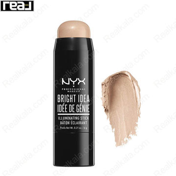 هایلایتر استیک پیچی نیکس Nyx Bright Idea Illuminating Stick Chardonnay Shimmer