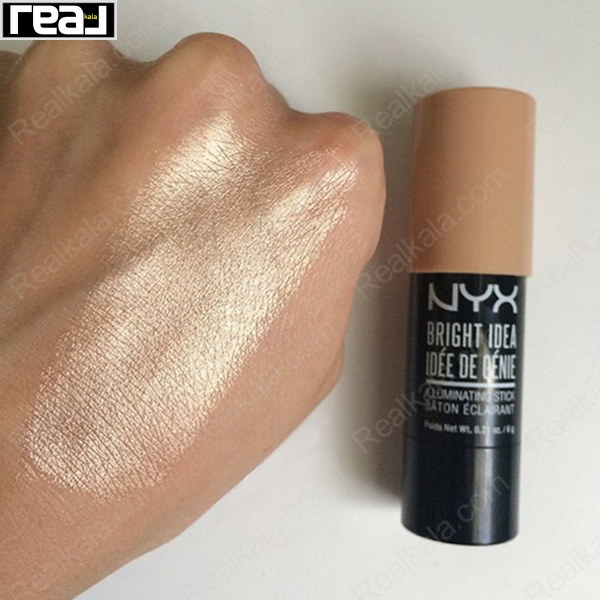 هایلایتر استیک پیچی نیکس Nyx Bright Idea Illuminating Stick Chardonnay Shimmer
