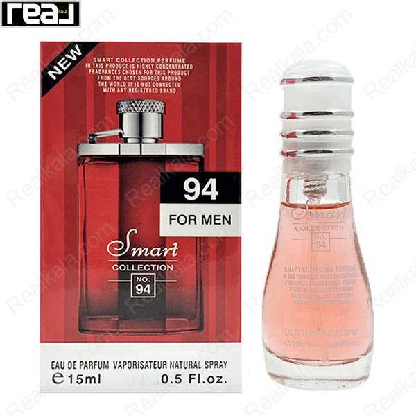 بطری اسمارت کالکشن کد 94 با تصویر عطر دانهیل دیزایر رد روی جعبه