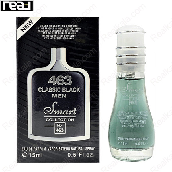 بطری اسمارت کالکشن کد 463 با تصویر عطر جگوار بلک مردانه روی جعبه