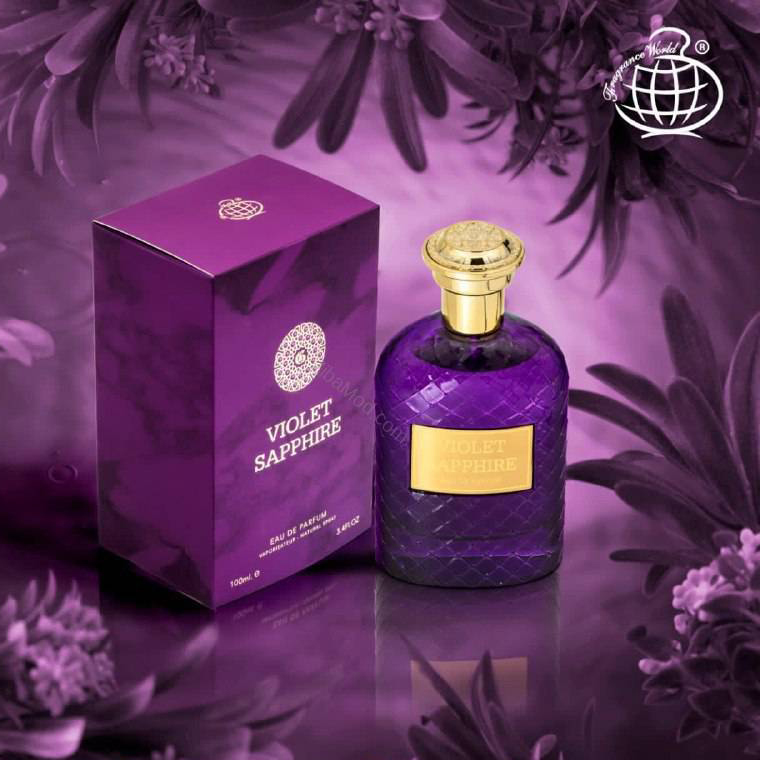 ادکلن فرگرانس ورد ویولت سفیر Fragrance World Violet Sapphire Eau De Parfum