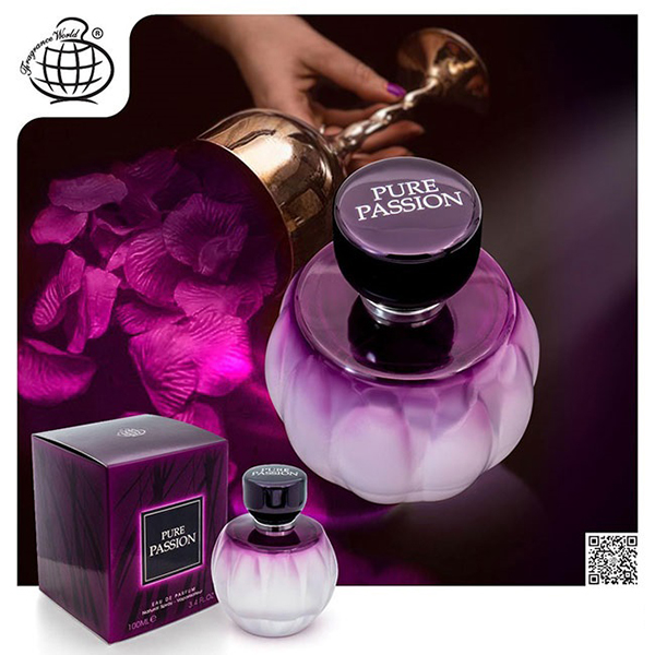 ادکلن فرگرانس ورد پیور پشن زنانه Fragrance World Pure Passion Eau De Parfum