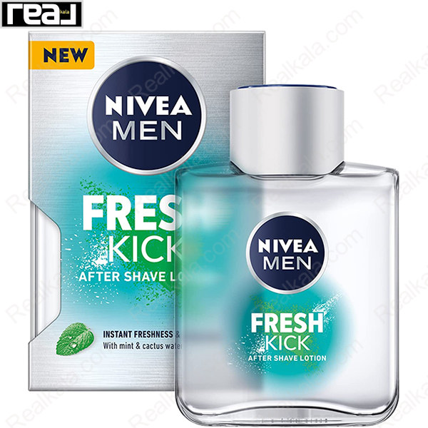 افترشیو لوشن مردانه نیوا Fresh Kick با عصاره نعناع و آب کاکتوس برای طراوت فوری و محافظت پوست