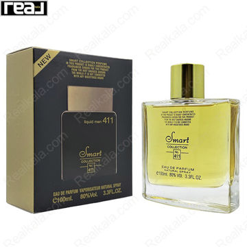 شیشه و جعبه اسمارت کالکشن کد 411 ایفوریا گلد مردانه سایز 100 میل
