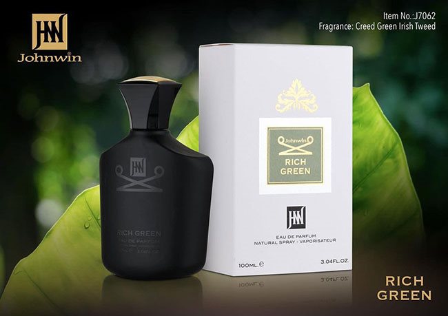 ادکلن مردانه جانوین ریچ گرین (گرین آیریش) Johnwin Rich Green For Men Eau De Parfum
