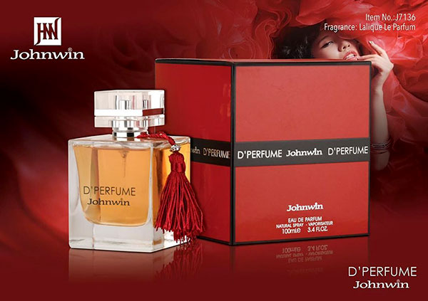 ادکلن زنانه جانوین لالیک د پرفیوم (لالیک قرمز) Johnwin D'PERFUME Lalique Red