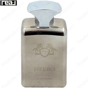 ادکلن جانوین هیرو مردانه با شیشه فلزی براق و لوگوی دو اسب