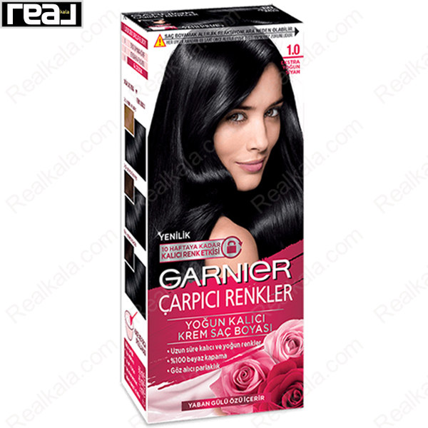 کیت رنگ موی گارنیر Çarpıcı Renkler شماره 1.0 مشکی