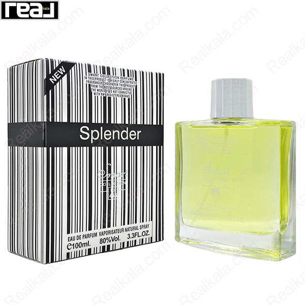 شیشه و جعبه اسمارت کالکشن کد 466 اسپلندور مشکی مردانه سایز 100 میل