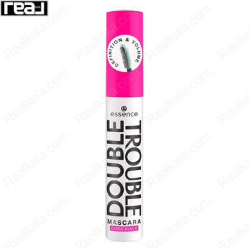 ریمل دو فرچه اسنس مدل دابل ترابل Essence Double Trouble Mascara Extra Black