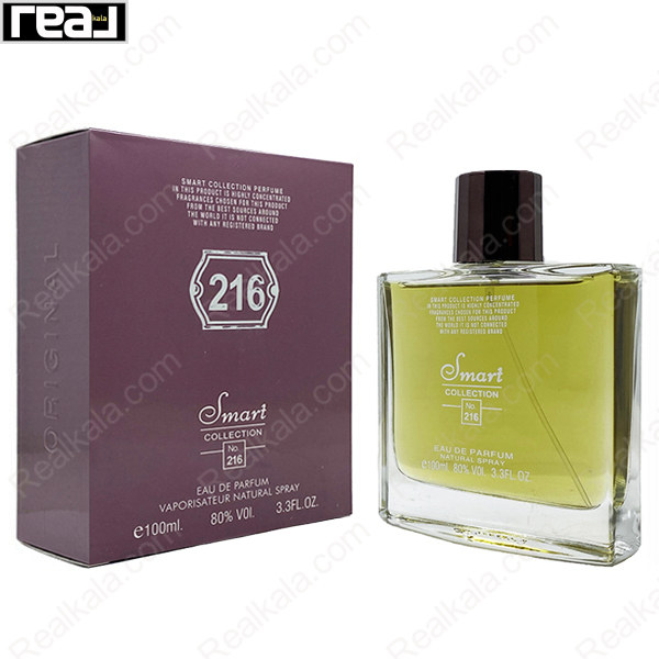 شیشه و جعبه اسمارت کالکشن کد 216 ایفوریا مردانه سایز 100 میل