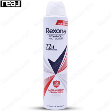اسپری ضد تعریق رکسونا زنانه Advanced Protection 10X Antibacterial با محافظت ضد باکتری 72 ساعته