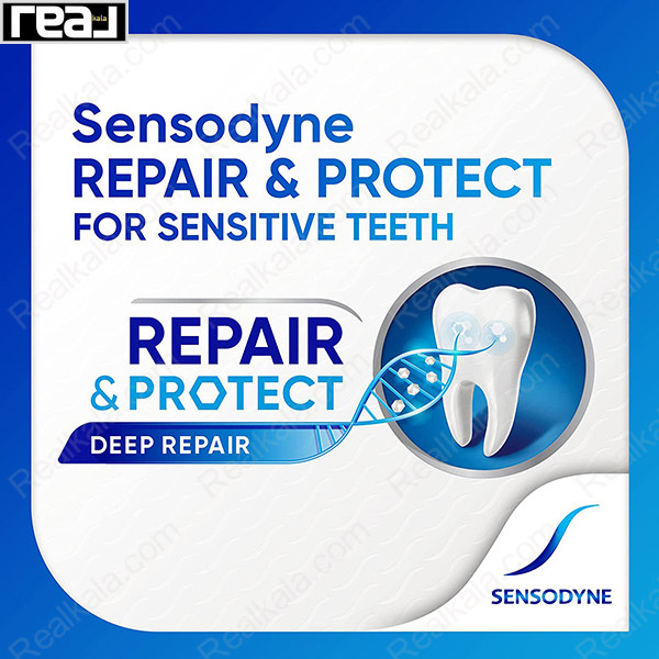 خمیر دندان سنسوداین مدل وایتنینگ ریپیر اند پروتکت SENSODYNE Whitening Repair & Protect Toothpaste 75ml