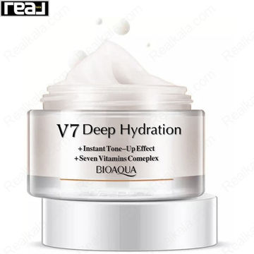 کرم مرطوب کننده و سفید کننده 7 ویتامین بیو آکوا Bioaqua V7 Deep Hydration