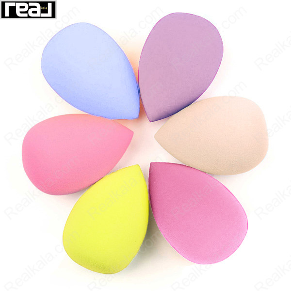 پد تخم مرغی بیوتی سایز کوچک بسته 6 عددی Beauty Small Size MakeUp Pads