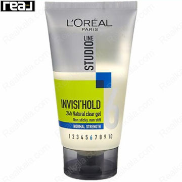 ژل مو لورال Studio Line 6 Invisi Hold Hair Gel حجم 150ml با جلوه طبیعی و بدون سفیدک