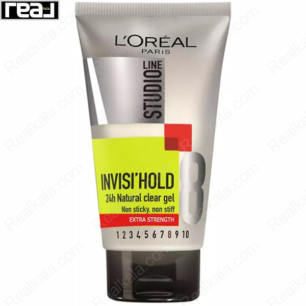 ژل مو لورال Studio Line 8 Invisi Hold Hair Gel حجم 150ml برای کنترل استایل مقاوم و جلوه طبیعی