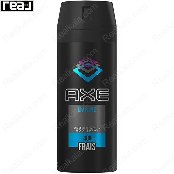 اسپری بدن آکس مدل مارین با رایحه دریایی و خنک و ماندگاری 48 ساعت