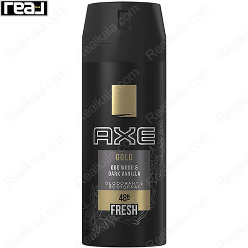 اسپری بدن آکس مدل گلد فرش AXE Gold 48H Fresh Body Spray