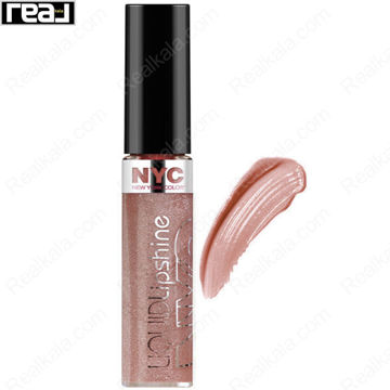 رژ لب NYC Liquid Lipshine با رنگ Toast Of New York و جلوه براق مناسب آرایش روزانه و شبانه