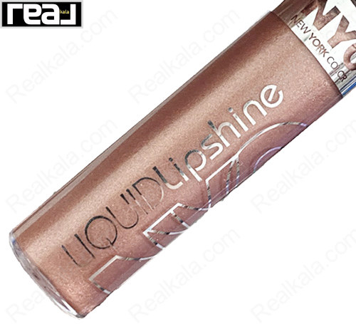 رژ لب NYC مدل Liquid Lipshine با رنگ Toast Of New York و بافت غیر چسبنده