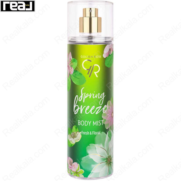 بادی میست گلدن رز مدل اسپرینگ بریز Golden Rose Spring Breeze Body Mist 200ml