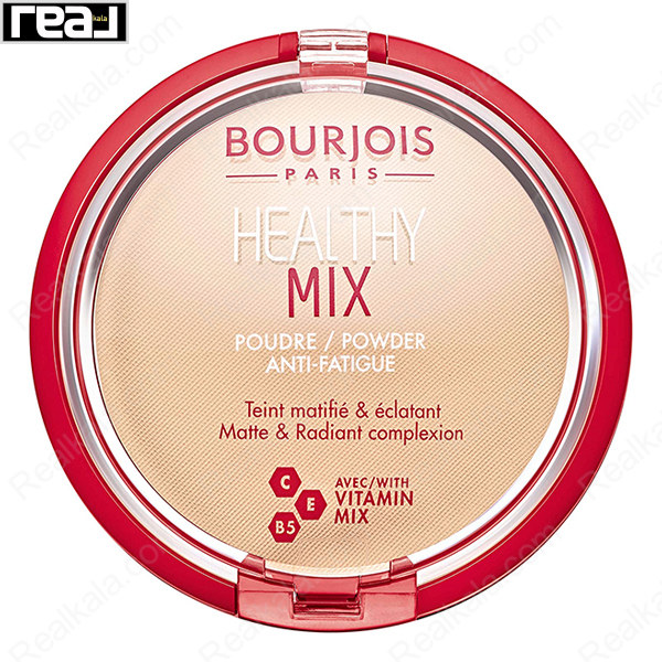 پنکک ویتامینه و ضد خستگی هلتی میکس بورژوا شماره 01 Bourjois Healthy Mix Powder Matte & Radiant Complexion