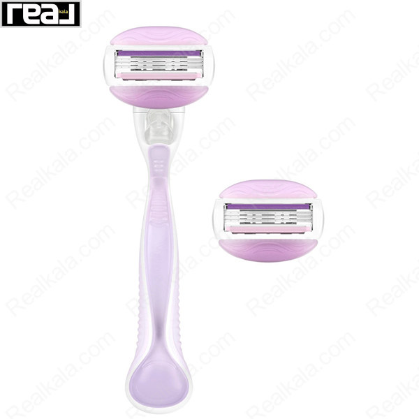 تصویر  تیغ اصلاح زنانه ژیلت مدل ونوس بریز با ۱ دسته و ۱ یدک Gillette Venus Comfortglide Breeze